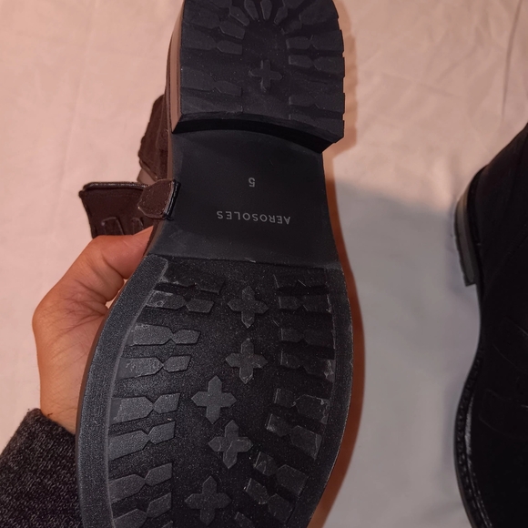 Womens suede black boots with zipper 8N MUNRO EXTRALIGHT SHOCK ABSORBING HEEL - Picture 3 of 9